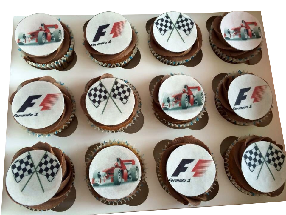 F1 Car Theme Cupcakes
