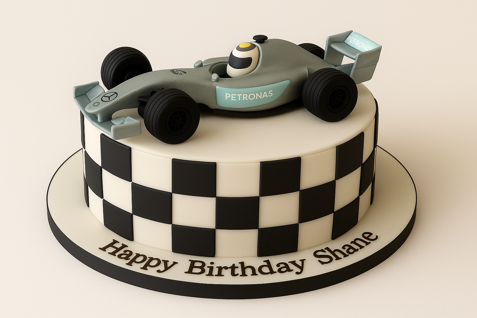 F1 Racer Birthday Cake