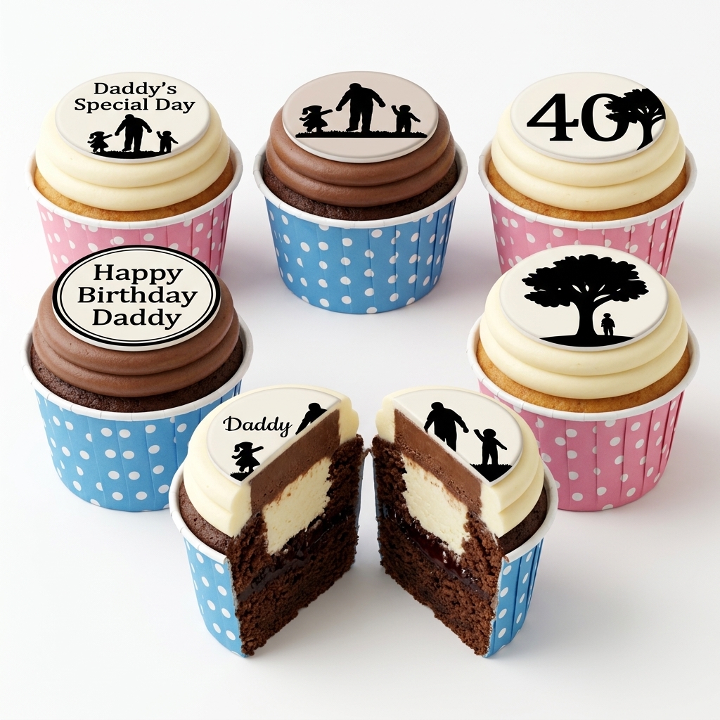 Birthday Cupcakes for Dad