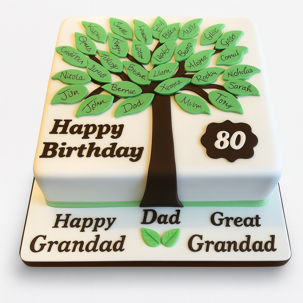 Family Tree Birthday Cake