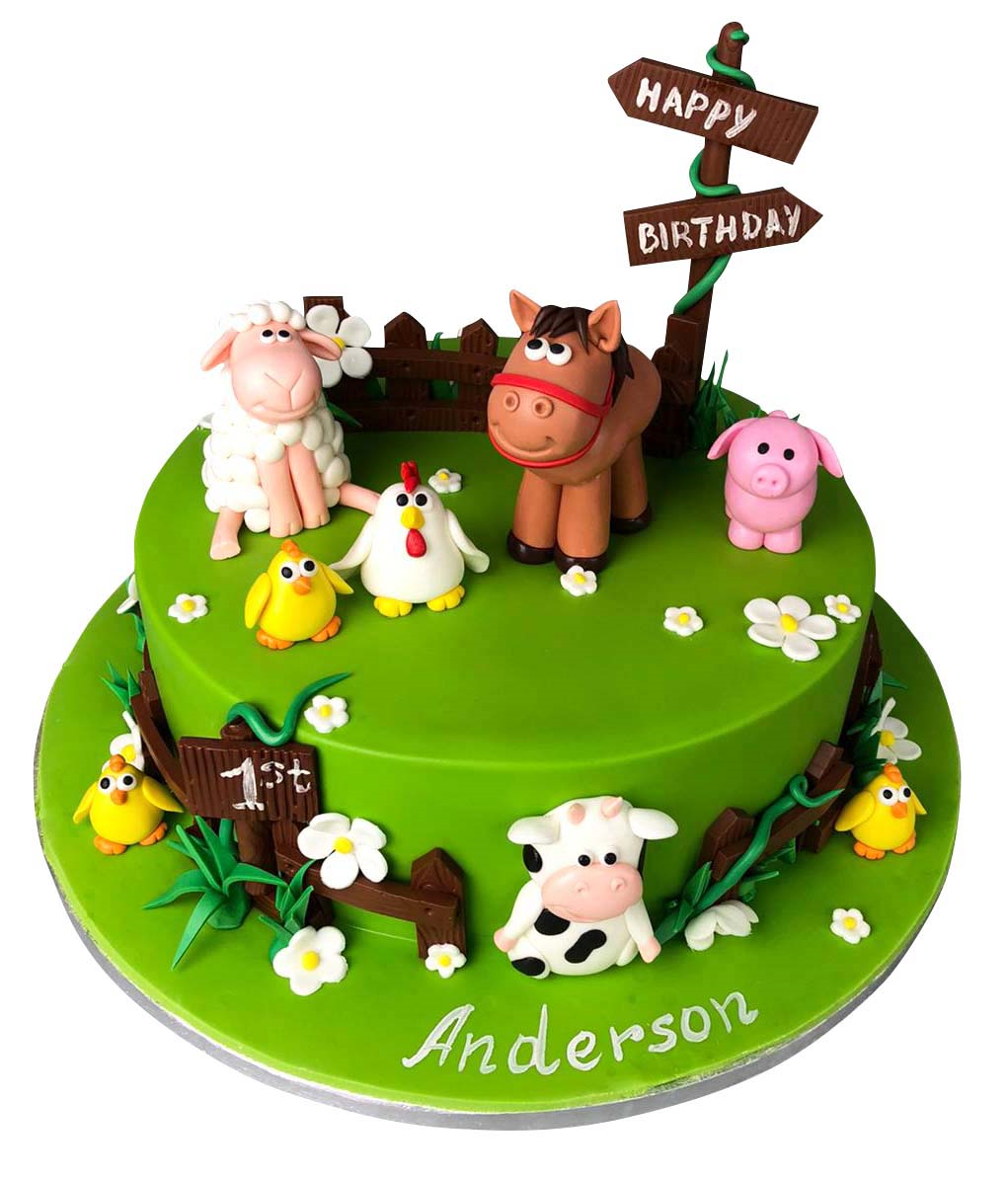 Farm Animal Cake