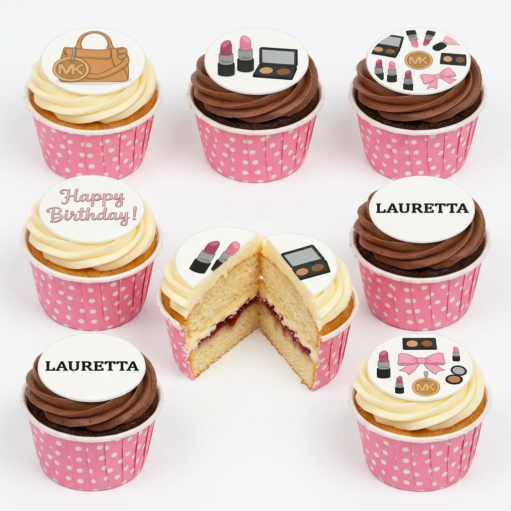 Designer Birthday Cupcakes for Her