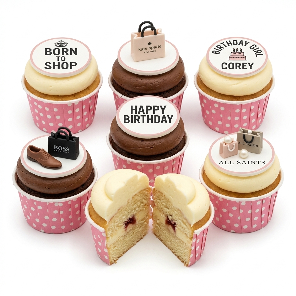 Designer Fashion Birthday Cupcakes
