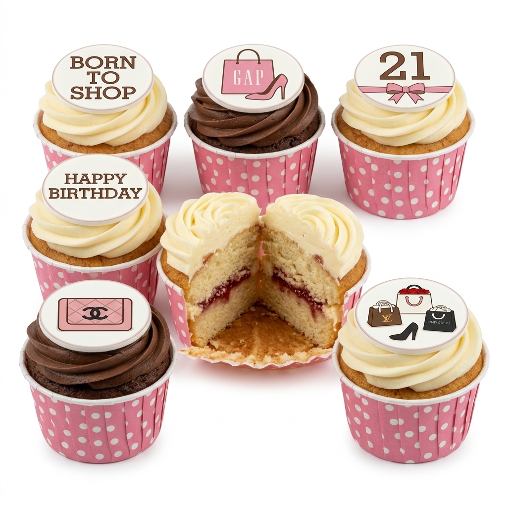 Designer Birthday Cupcakes for Her