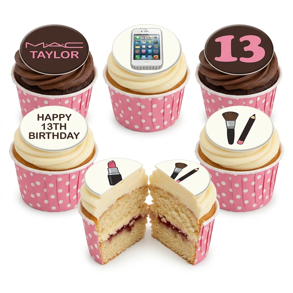 Makeup & Fashion Birthday Cupcakes for Her