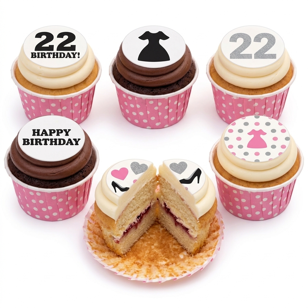 Ladies Fashion Birthday Cupcakes