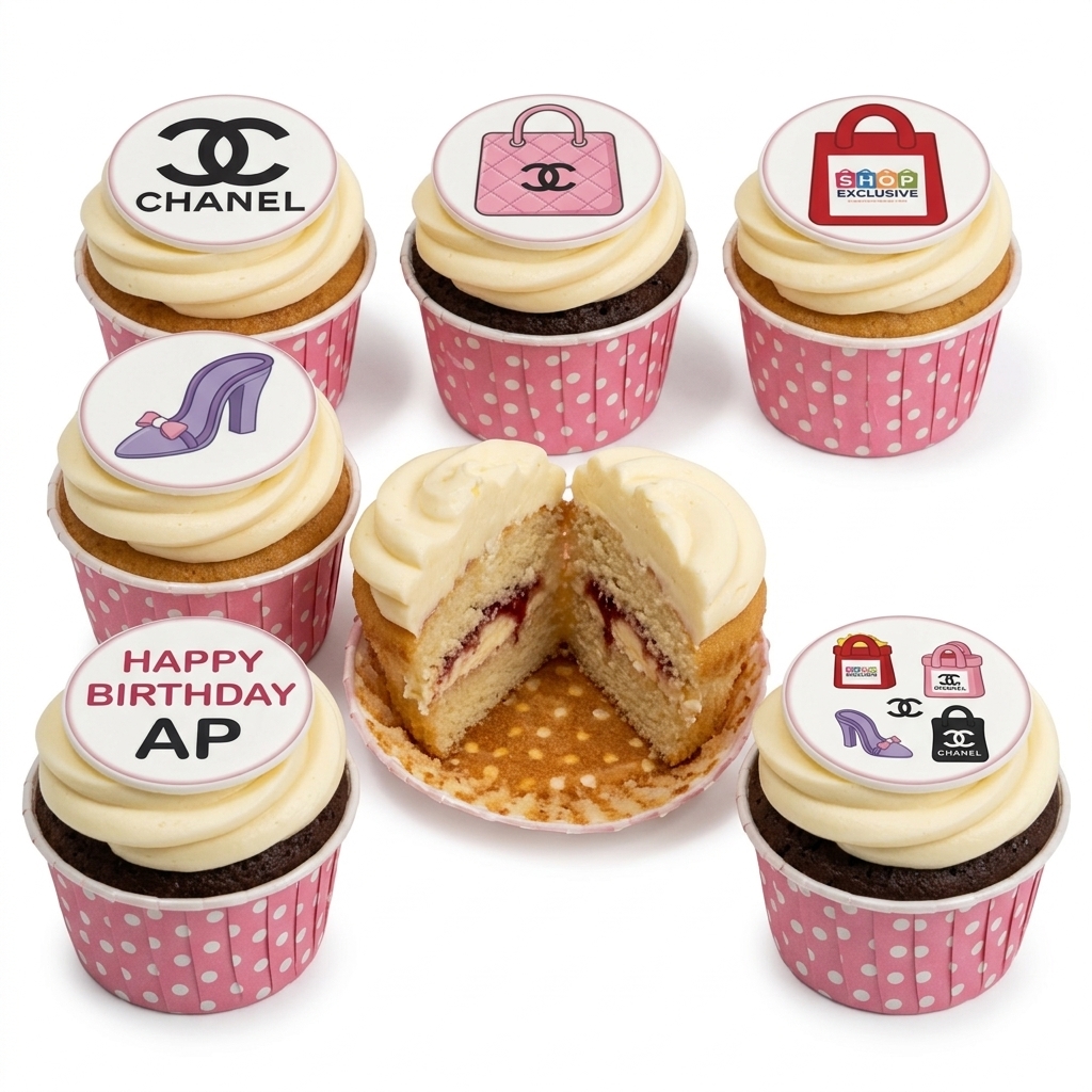 Designer Fashion Birthday Cupcake Collection