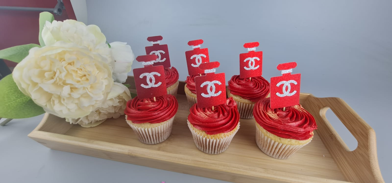 Fashion Theme Chanel Cupcakes - Pack of 6