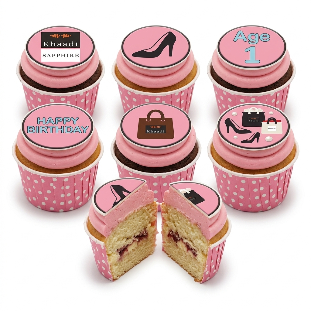 Fashion & Shopping Birthday Cupcakes for Her