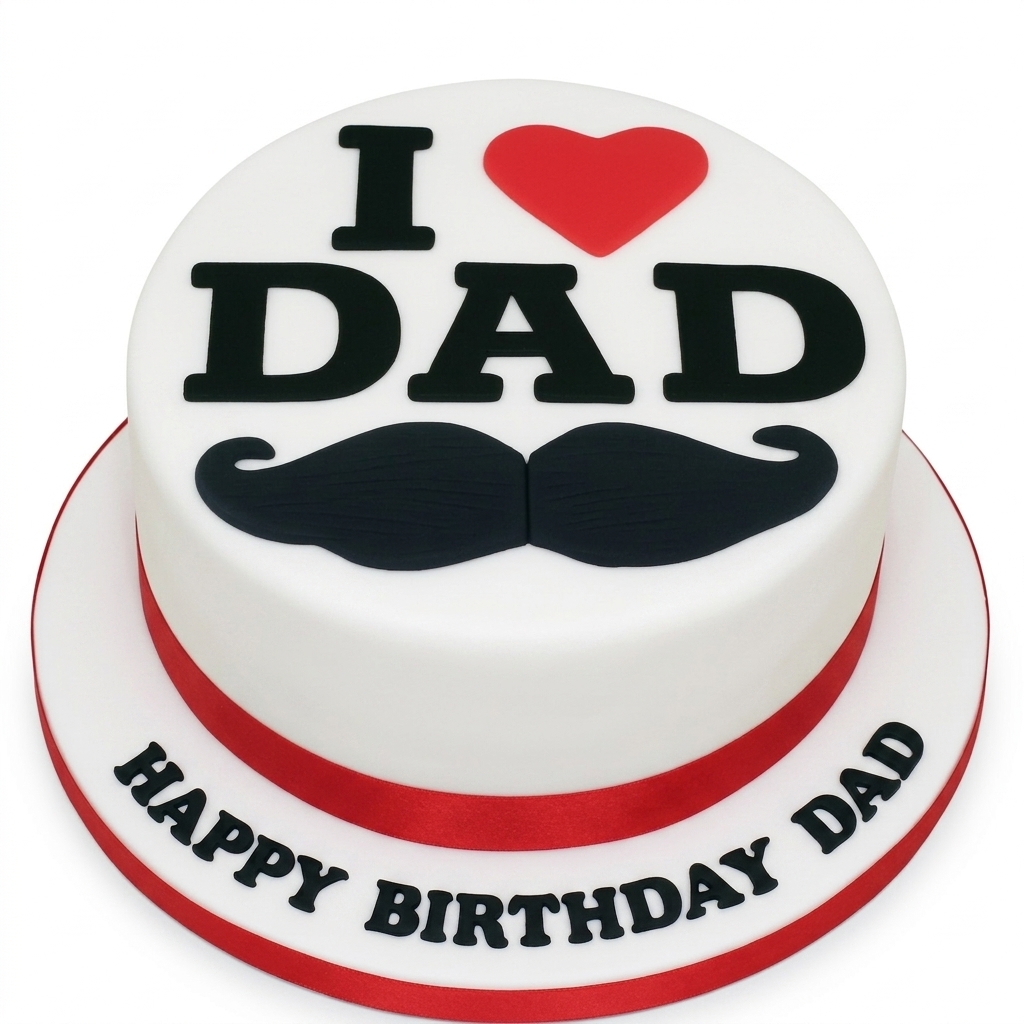 I Love Dad Birthday Cake
