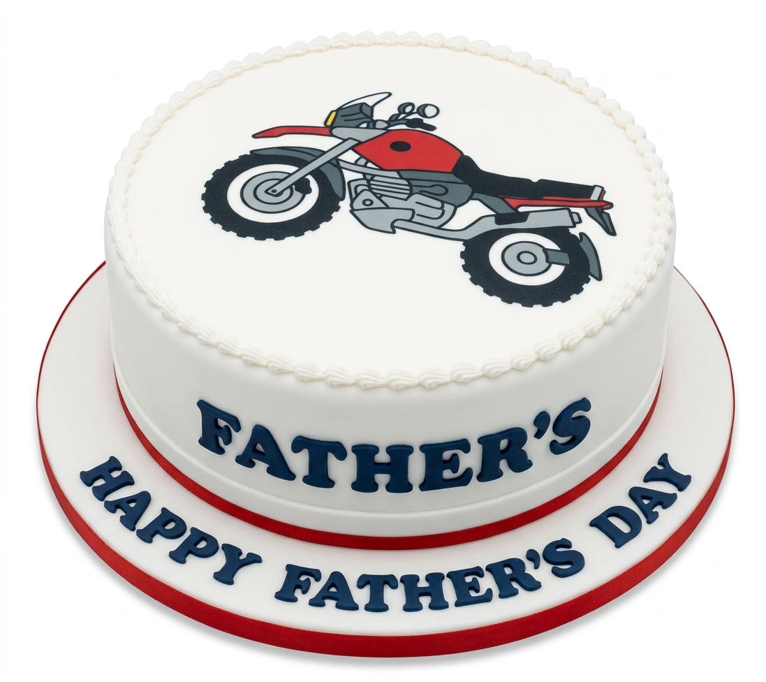 Motorcycle Father's Day Cake