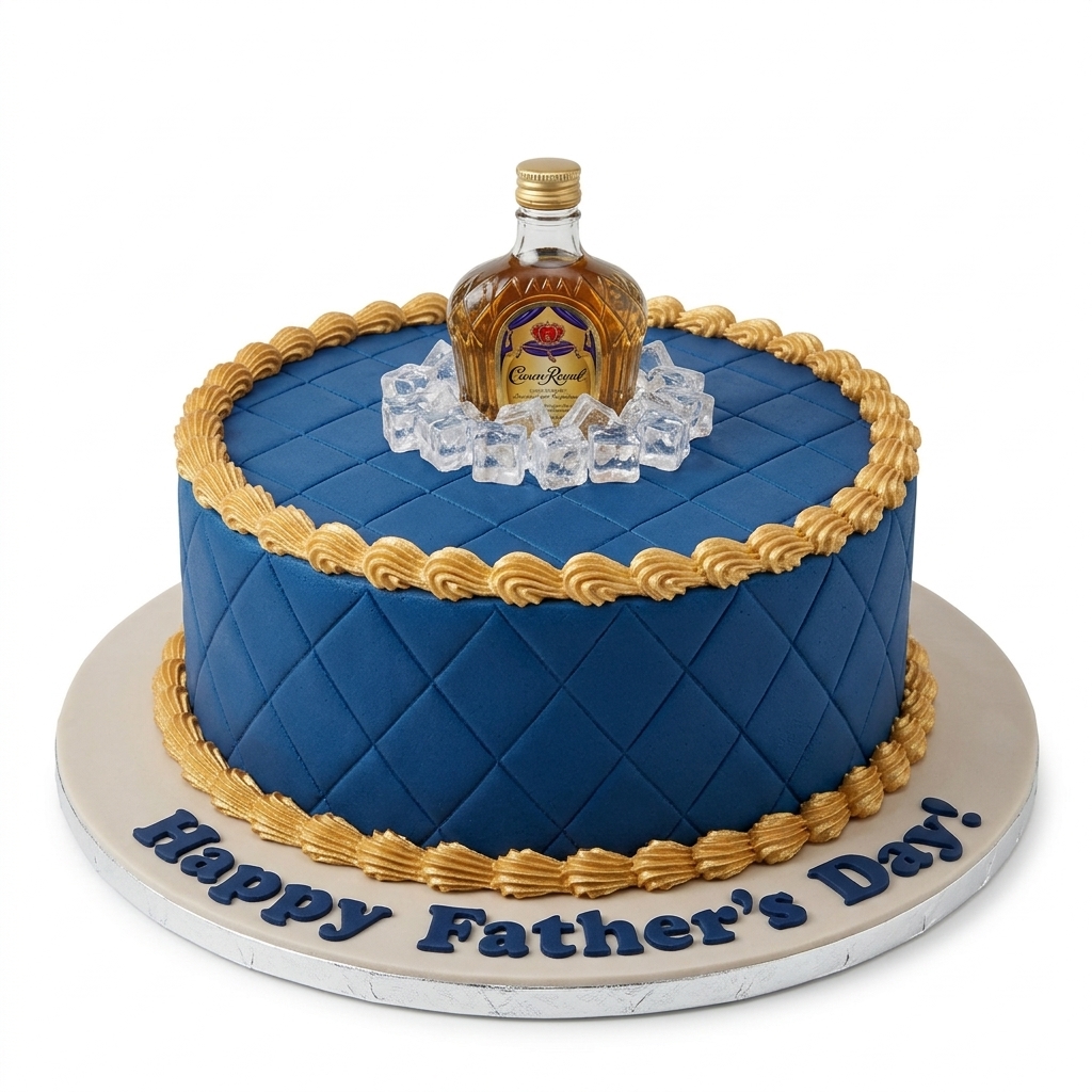 Father's Day Whiskey Bottle Cake