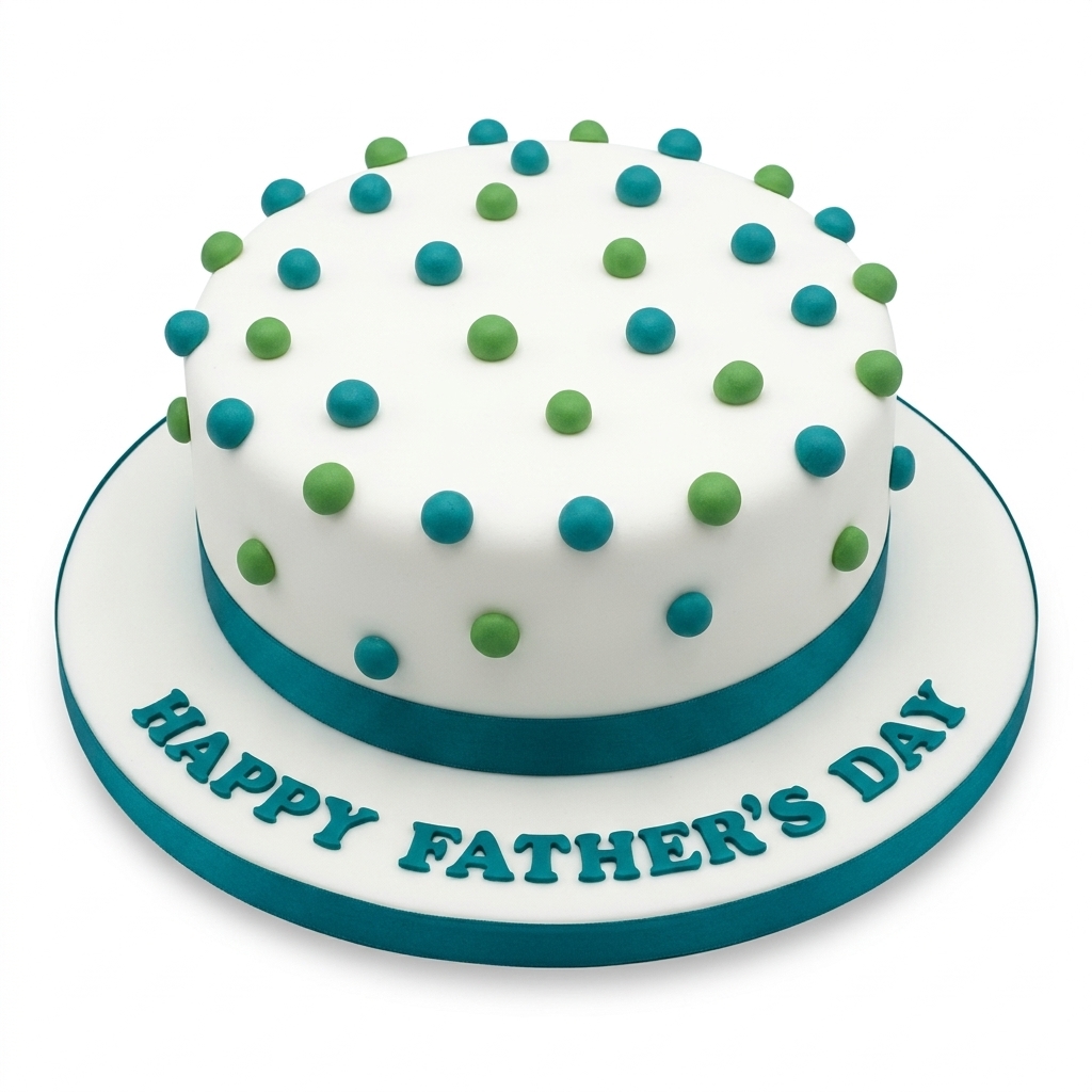 Father's Day Polka Dot Celebration Cake