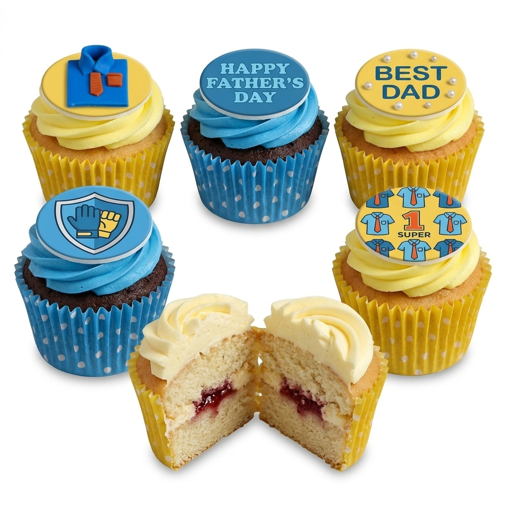 Father's Day Cupcakes | Best Dad & Super Dad Theme