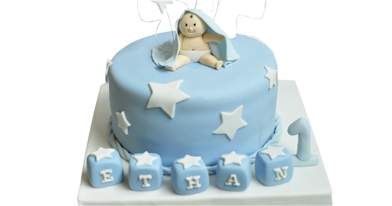 1 Year Baby Boy Cake