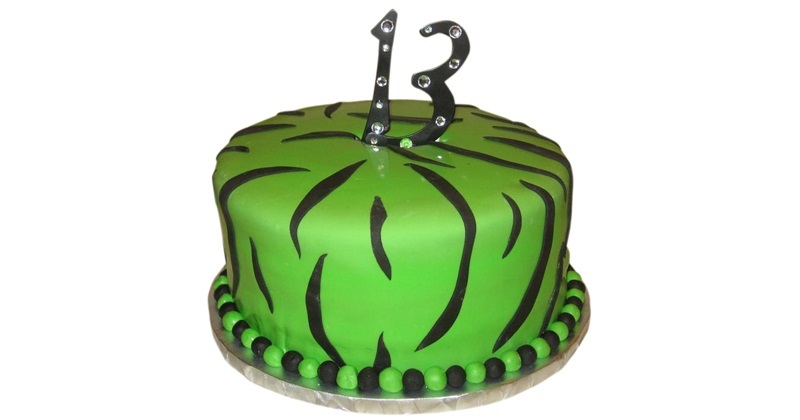 13 birthday cake