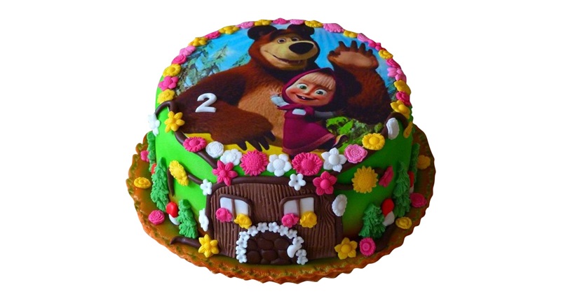 Masha And The Bear Birthday Cake | Masha And Bear Theme Cake #shorts  #sellerfactg - YouTube