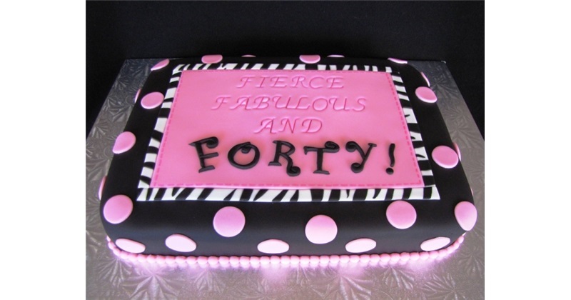40th birthday female cake 40th birthday female cake