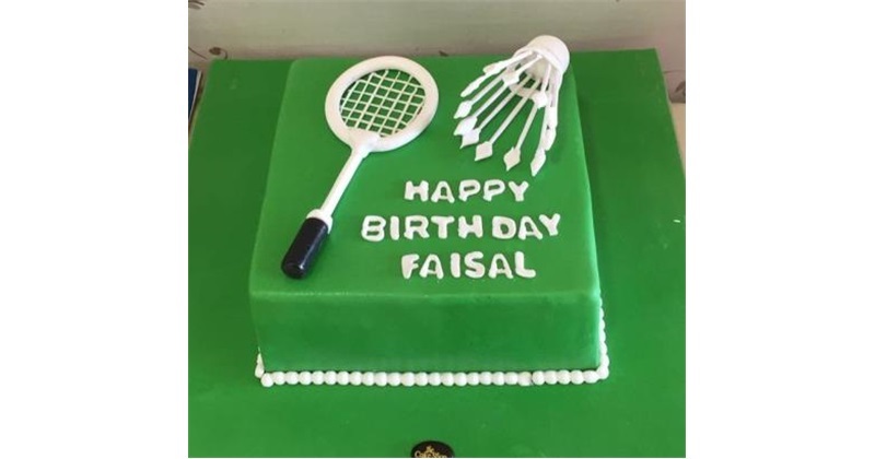 Badminton For Fathers Cake, A Customize For Fathers cake