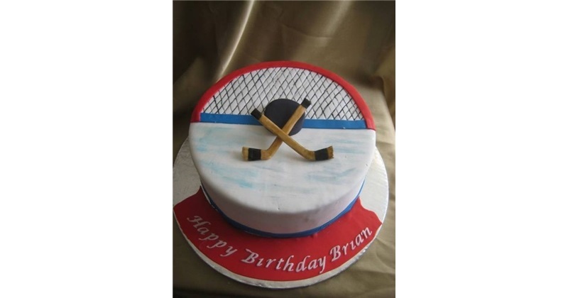 Ice Hockey Birthday Cake – Freed's Bakery