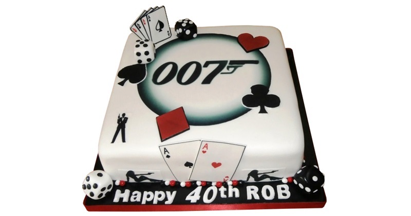 James Bond 007 Birthday Cake James Bond 007 Birthday Cake