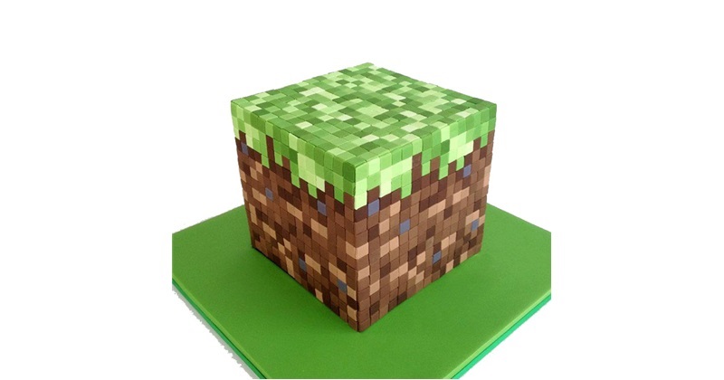 Minecraft cake
