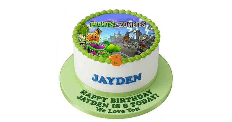 Plants vs zombies cake