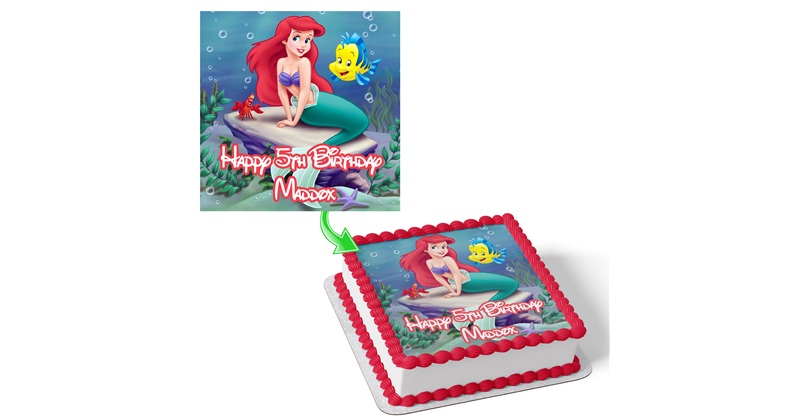 Princess Ariel Birthday Cake