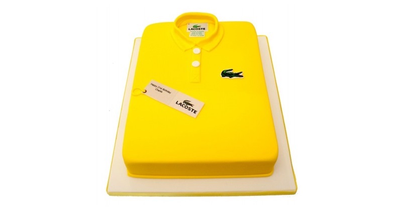 lacoste t shirt cake