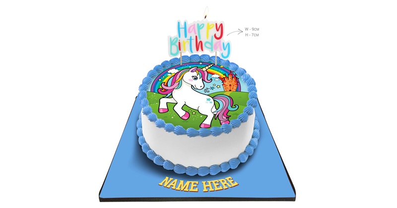 Unicorn Cake Coloring Pages - ColoringAll