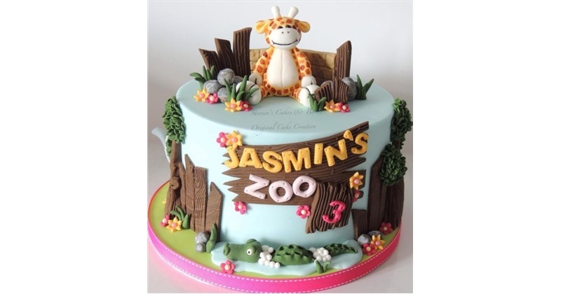 Zoo Birthday Cake Zoo Birthday Cake