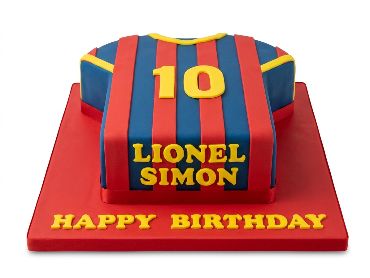 Football Jersey Birthday Cake