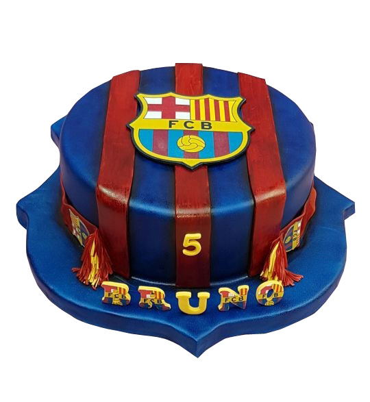 A set of cupcakes for a hardcore Barcelona fan. The image can be changed as  per your demand. – Creme Castle