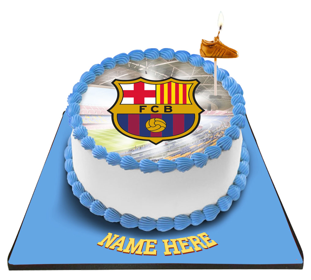 FCB Cake with Candle
