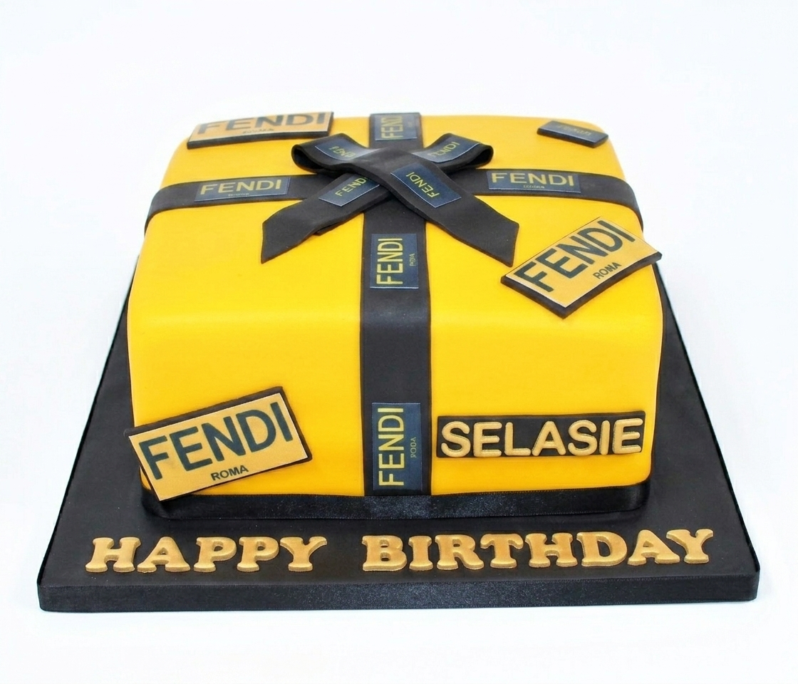 Fendi Designer Birthday Cake