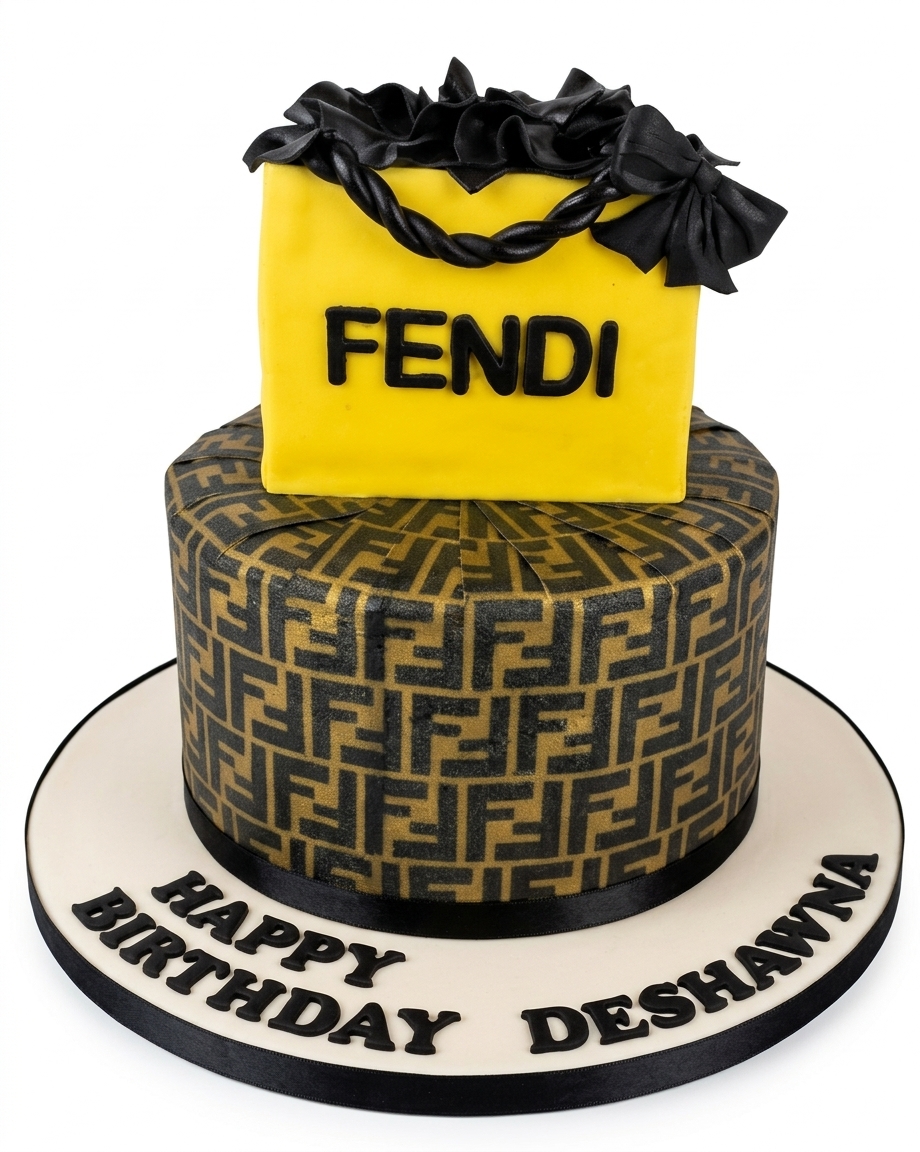 Fendi Designer Birthday Cake for Her