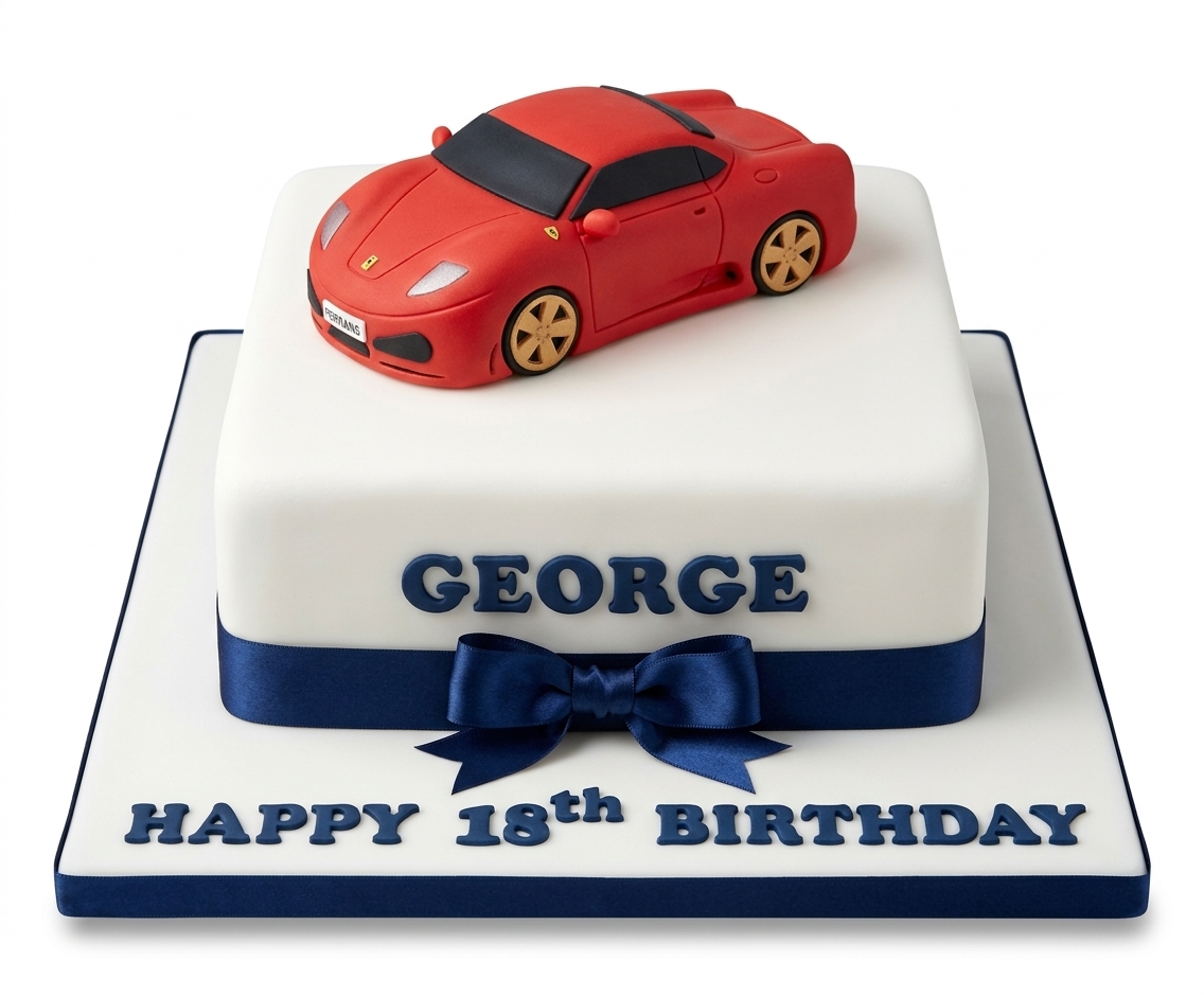 Ferrari Sports Car Birthday Cake