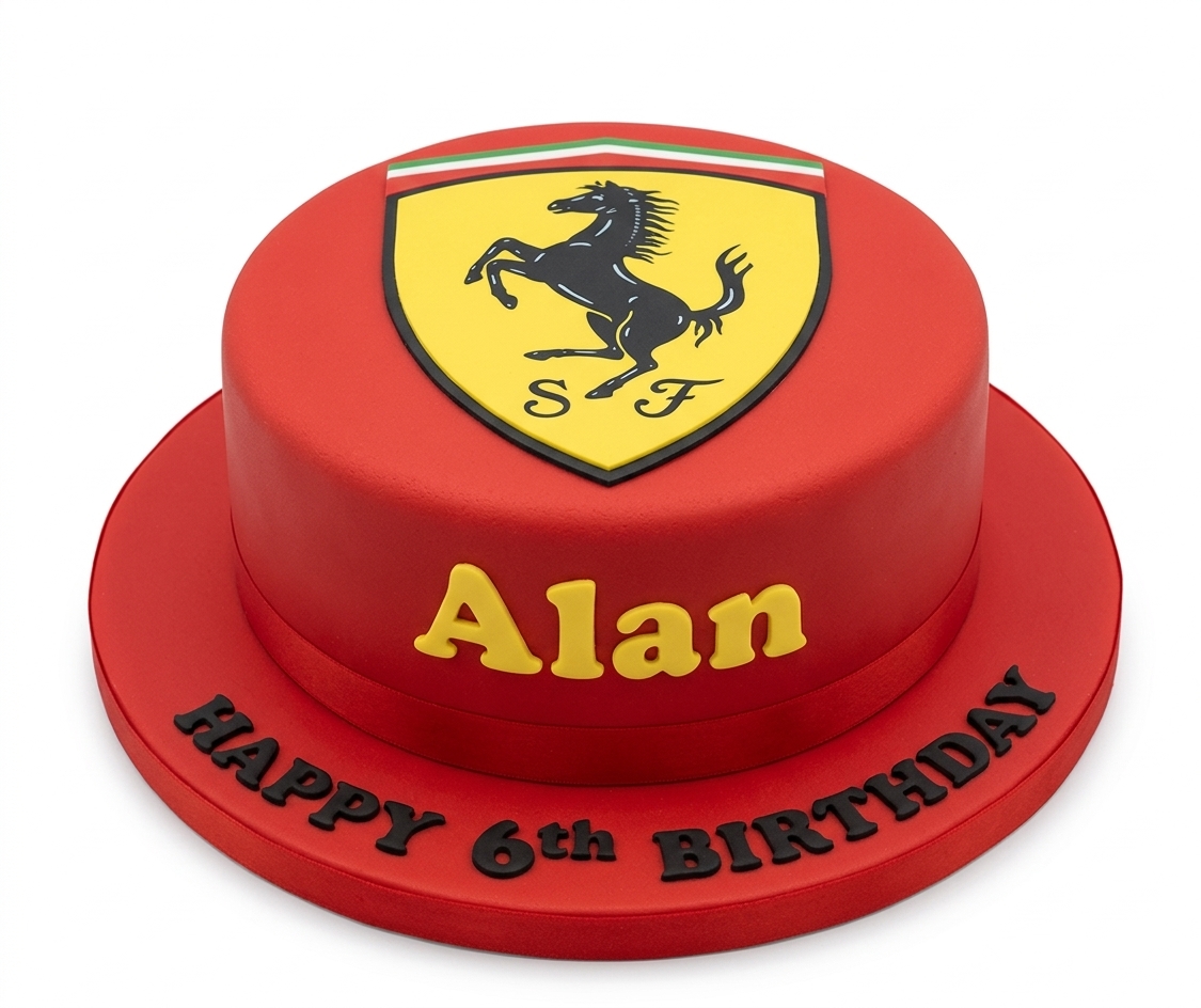 Ferrari Logo Birthday Cake