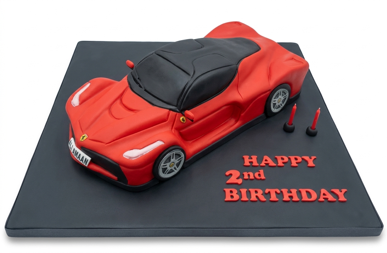 Ferrari Sports Car Birthday Cake