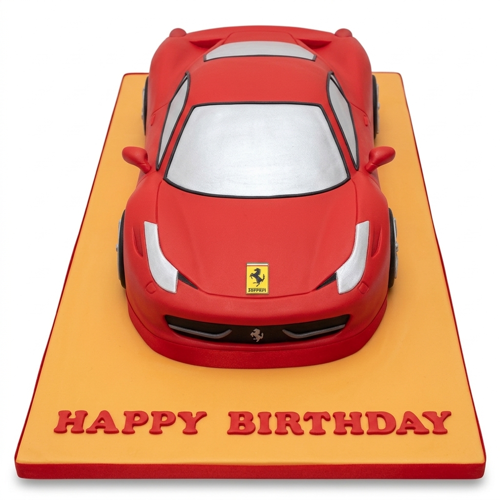 Ferrari Sports Car Birthday Cake
