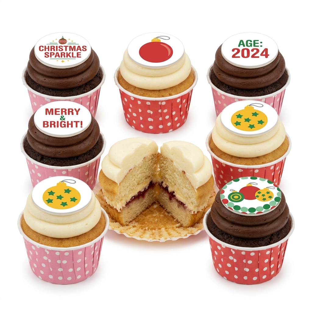 Christmas Bauble Cupcakes