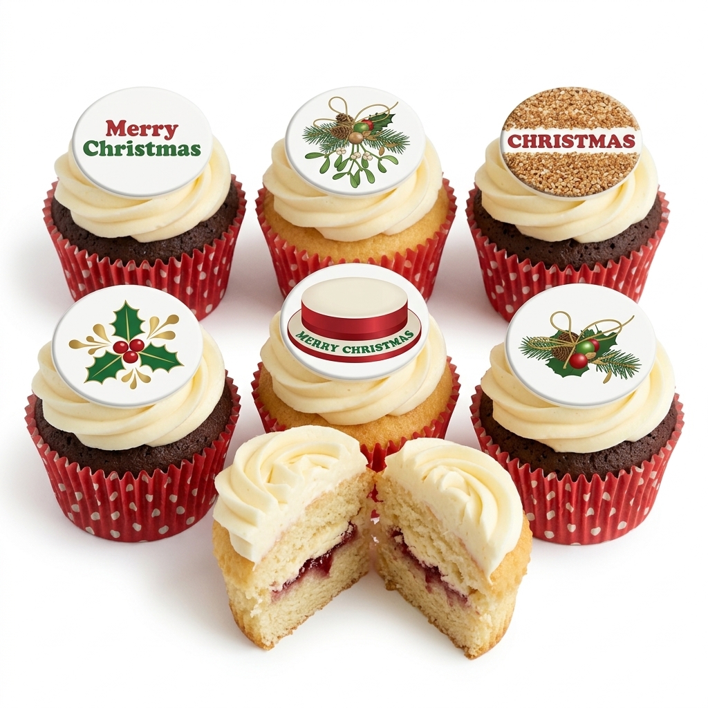 Festive Christmas Cupcakes Selection Box