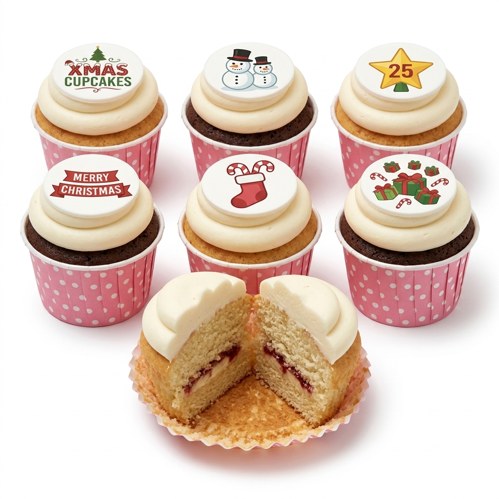 Christmas Cupcakes Selection Box
