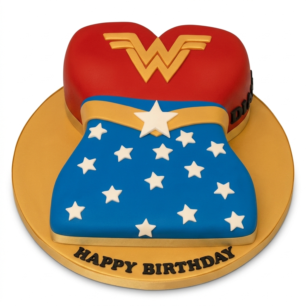 Wonder Woman Birthday Cake