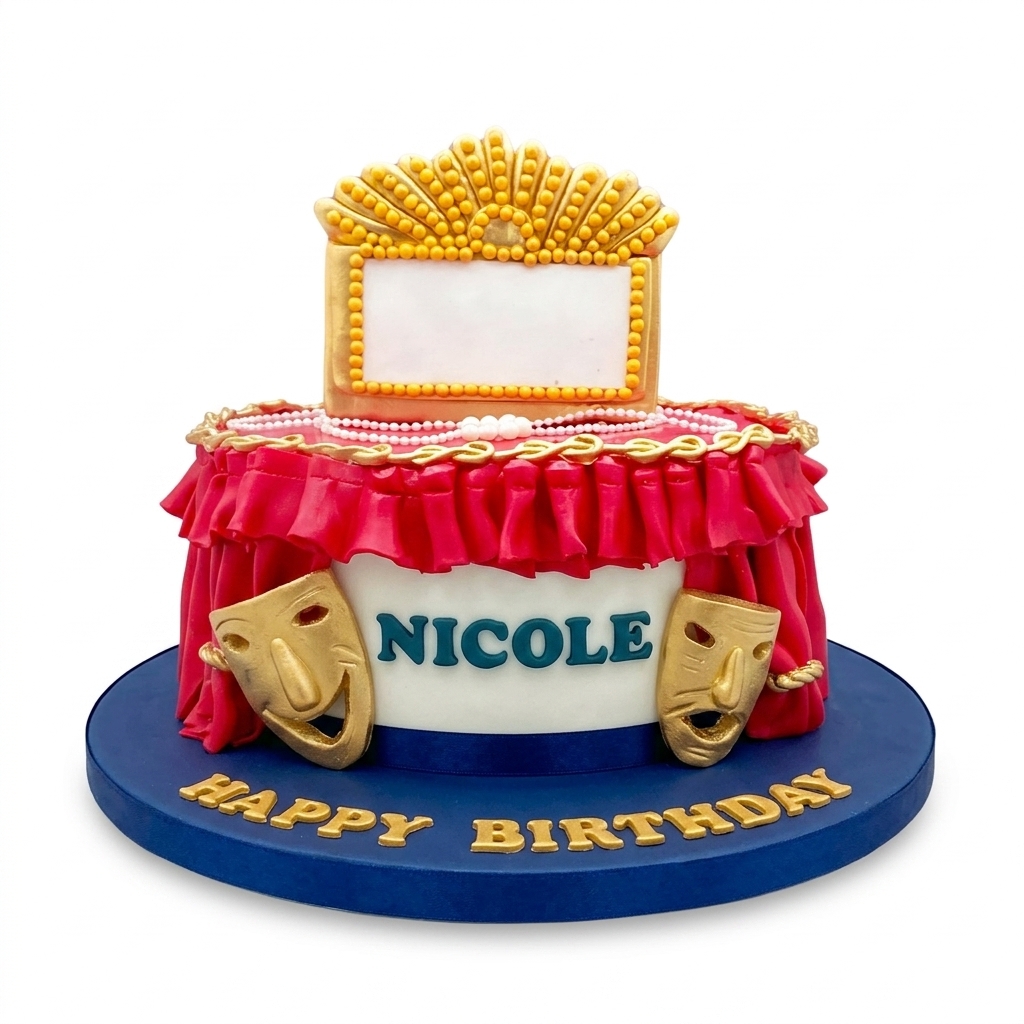 Theatre Theme Birthday Cake