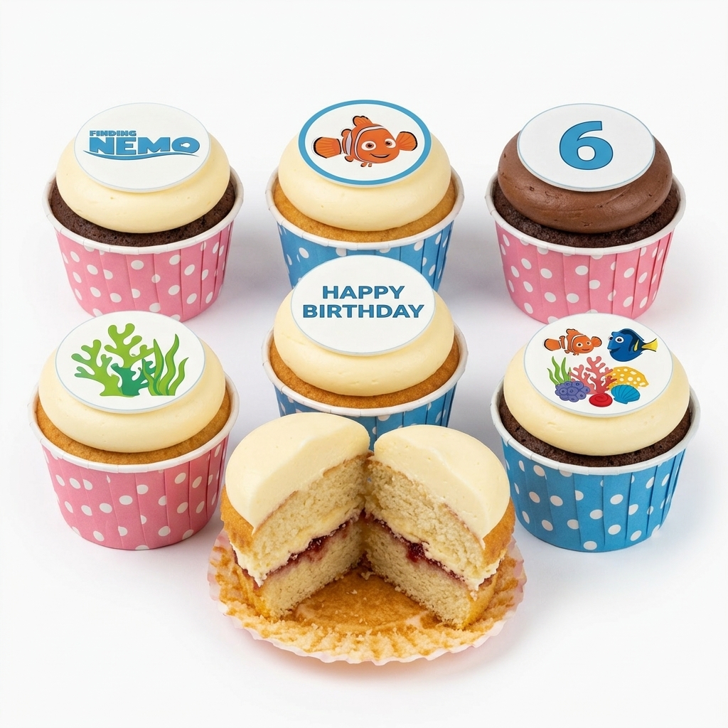 Finding Nemo Birthday Cupcakes for Kids