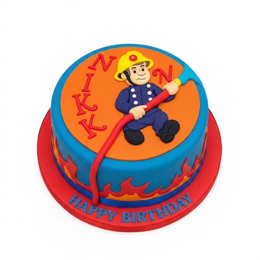 Fireman Birthday Cake