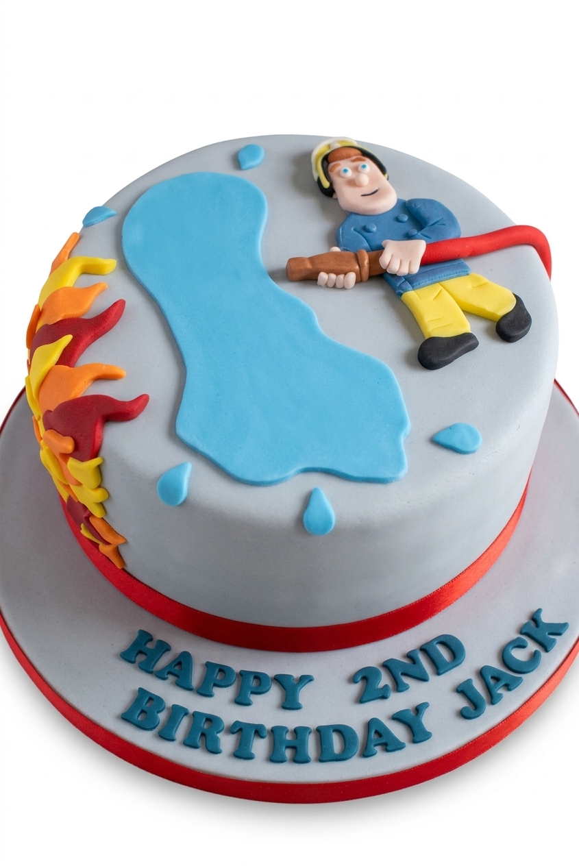 Fireman Sam Birthday Cake for Boys