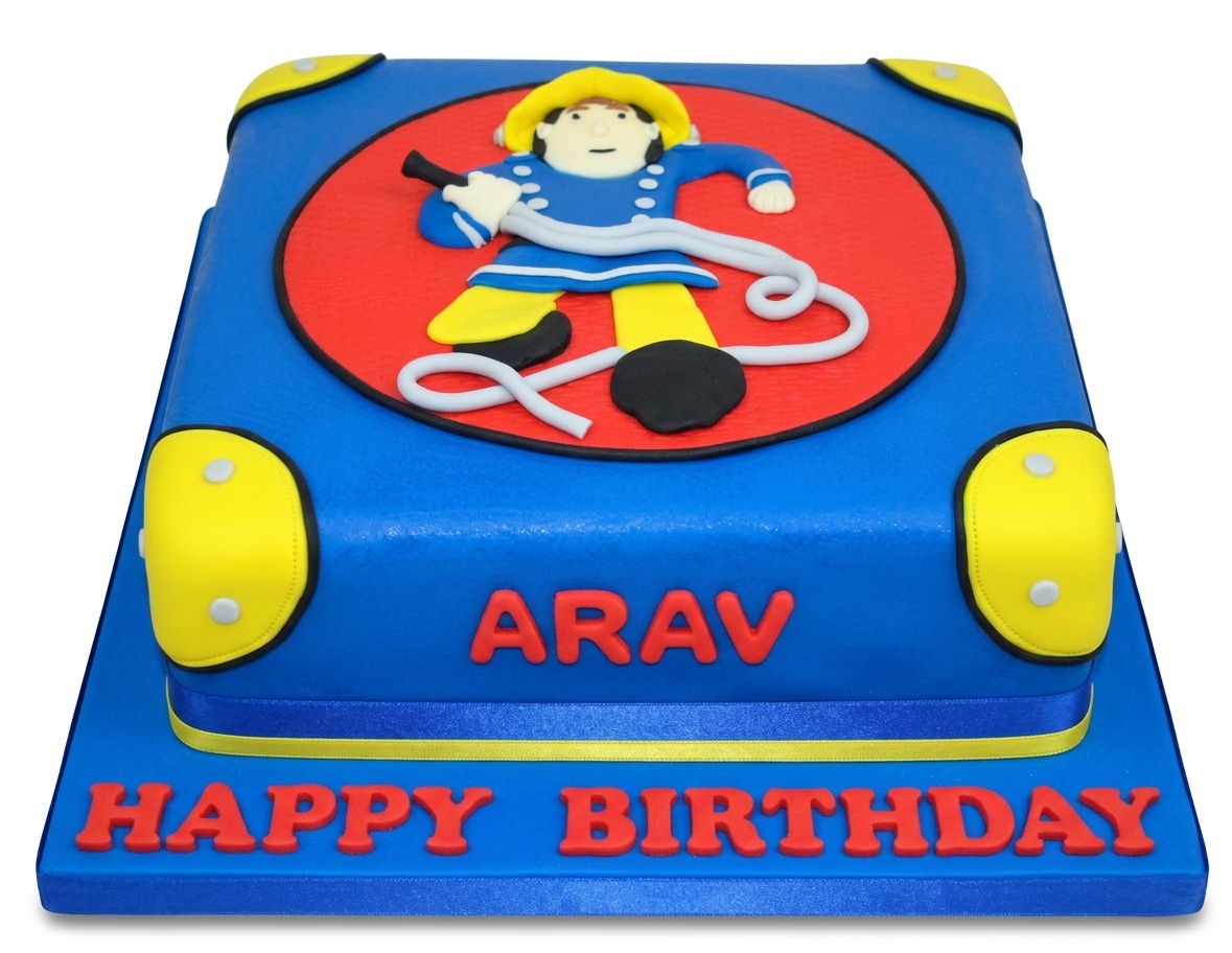 Fireman Sam Birthday Cake for Boys