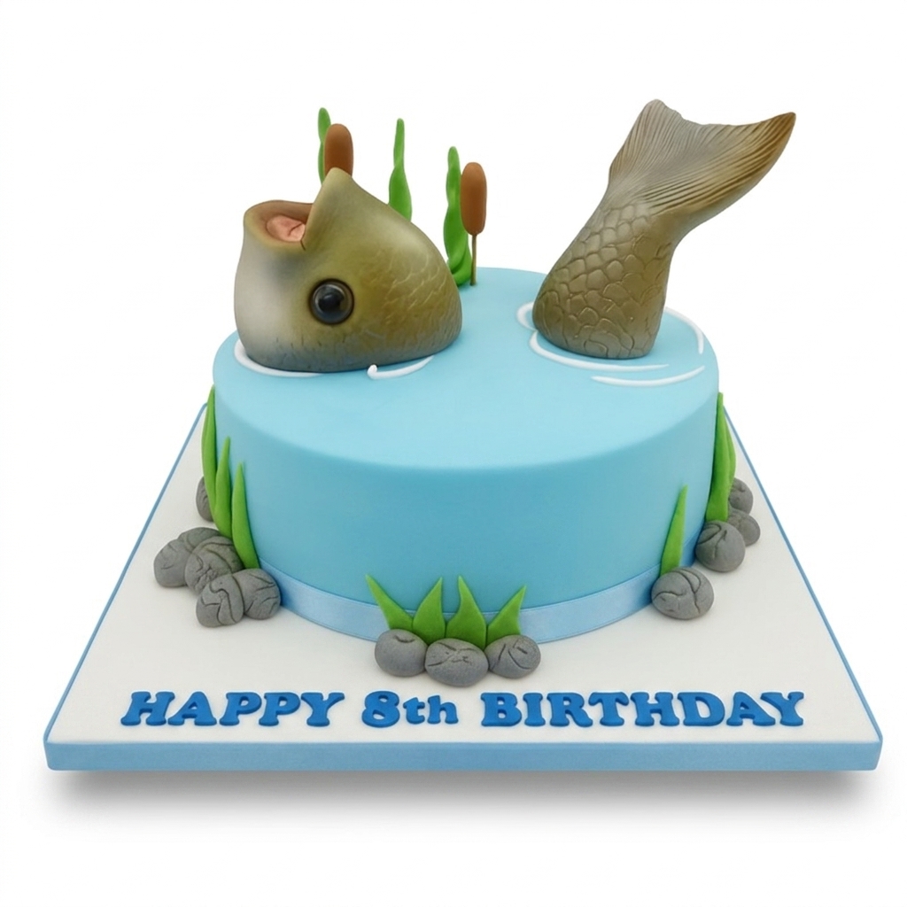 Fishing Theme Birthday Cake